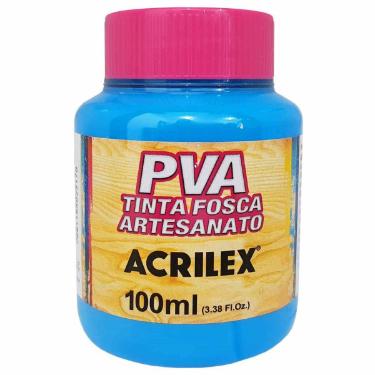 TINTA PVA FOSCA 100ML 503 AZUL CELESTE ACRILEX