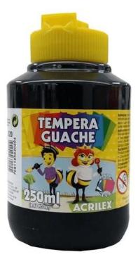 TINTA GUACHE 250 ML Preto Acrilex