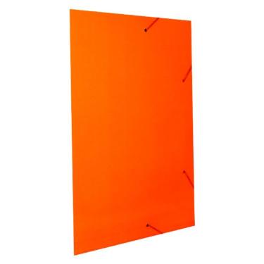 PASTA CARTOLINA C/ ABA EL�STICA LARANJA 2004 POLYCART