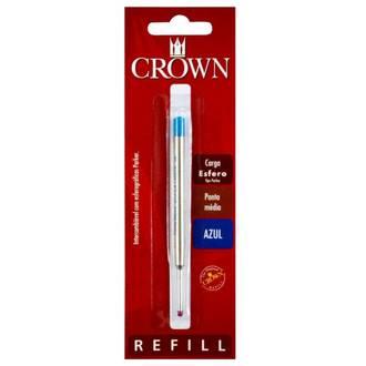 Carga Crown Esferogr�fica Tipo Parker Cor Azul