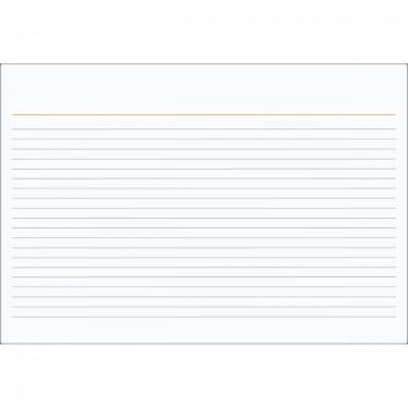 Ficha Pautada N�mero 1 - 3x5 - 100 Folhas Tilibra