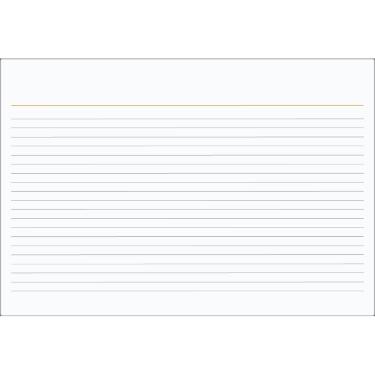 Ficha Pautada N�mero 3 - 5x8 100 Folhas - Tilibra