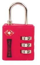 Cadeado Tsa com combina��o Vermelho