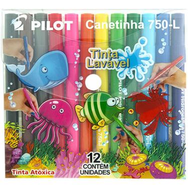 CANETA HIDROGR�FICA 12 CORES 750-L PILOT