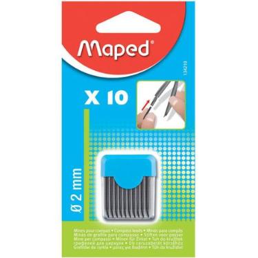 GRAFITE 2.0MM P/COMPASSO 1TUBOX10MINAS - MAPED