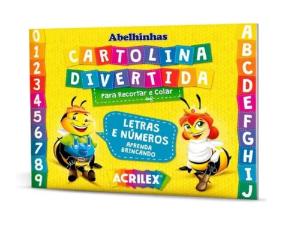 Cartolina Divertida Letras e N�meros Acrilex