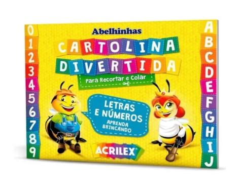Cartolina Divertida Letras e N�meros Acrilex