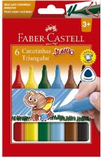 CANETINHA HIDROGRAFICA JUMBO 6 CORES FABER CASTELL