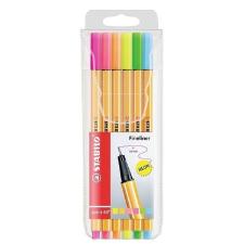 Caneta Ponta Sintetica Stabilo Point 88 Estojo Neon Colors 0.4 mm 6 Cores