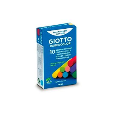 Giz Escolhar Giotto Robercolor Colorido com 10 unidades Giotto