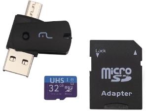 CART�O DE MEM�RIA 32GB MICRO SD- CLASSE 10 ULTRA HIGH SPEED-I MULTILASER