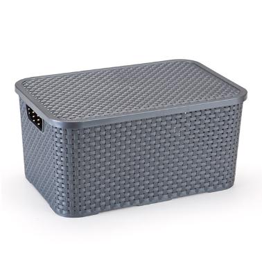 CAIXAS ORGANIZADORAS RATTAN GRAFITE 15 LITROS