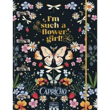 CADERNO ARGOLADO CARTONADO COM EL�STICO CAPRICHO 80 FOLHAS TILIBRA