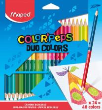 L�pis de Cor Peps Duo 24 L�pis / 48 Cores Maped