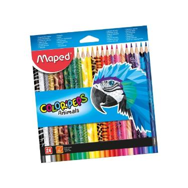 L�pis de Cor 24 Cores Color? Peps Animals Maped