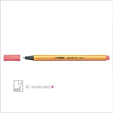 Caneta Hidrogr�fica Point 88 Stabilo Vermelho Neon 0.4mm 88/040