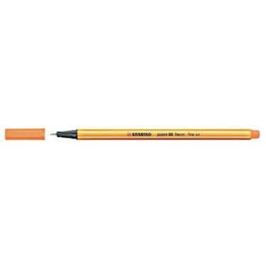 Caneta Stabilo Point 88 Fine 0.4 Laranja Neon