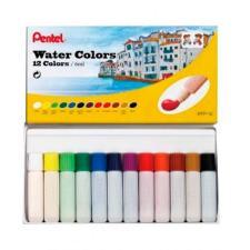 TINTA AQUARELA BASE �GUA 12 CORES 6ML PENTEL