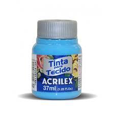 TINTA PARA TECIDO FOSCA 37ML AZUL CELESTE ACRILEX