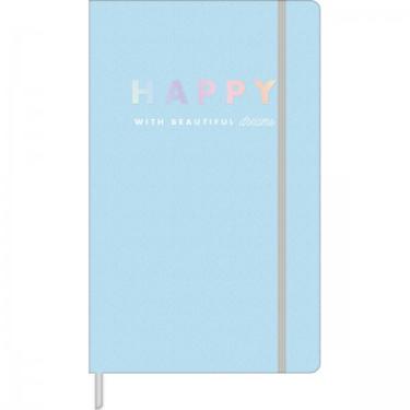 CADERNO SEM PAUTA COSTURADO CAPA DURA FITTO G HAPPY 80 FOLHAS TILIBRA