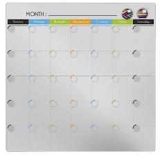 Quadro Calend�rio Magn�tico 35,6x35,6cm Cores Sortidas Tilibra