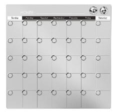 Quadro Calend�rio Magn�tico 35,6x35,6cm Cores Sortidas Tilibra