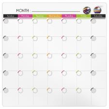 Quadro Calend�rio Magn�tico 35,6x35,6cm Cores Sortidas Tilibra