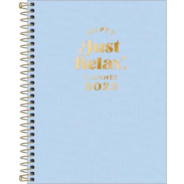 Planner Espiral Happy Azul 17,7 x 24 cm 2023 M7 Tilibra