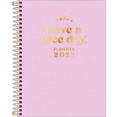 Planner Espiral Happy Rosa17,7 x 24 cm 2023 M7 Tilibra