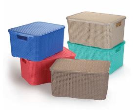 MINI CAIXA ORGANIZADORAS RATTAN TEND�NCIAS 3,5 LITROS