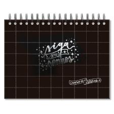 CADERNO DE LETTRRING FOLHAS BRANCAS PRETO QUADRICULADO FINA ID�IA