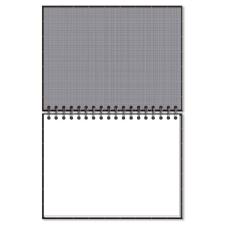 CADERNO DE LETTRRING FOLHAS BRANCAS PRETO QUADRICULADO FINA ID�IA