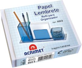 REFIL PORTA LEMBRETE BRANCO 200 FLS 955.0 ACRIMET