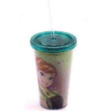 COPO COM CANUDO ANNA & ELSA 450ML FROZEN - DISNEY