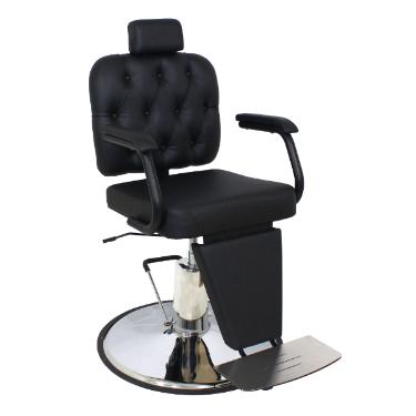 Cadeira Rec Barber Boss Preto Perol  Kixiki (Sob Encomenda)