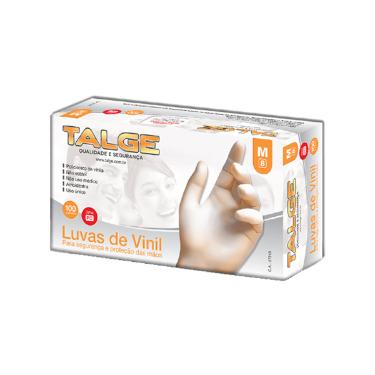Luva de vinil M sem p� Talge