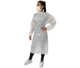 Avental Tnt Branco Gr 40 Manga  Longa  Kaitalo