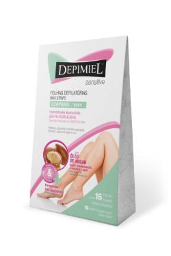 Folhas Depilat�rias Corporal C 16un folhas Sensi Depimiel