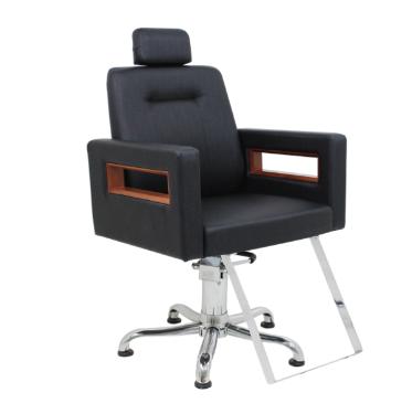 Cadeira Reclin�vel Lisboa Preto Perol Kixiki (Sob Encomenda)