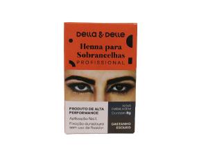 Henna Sobrancelha Castanho Escuro 8g Della e Delle