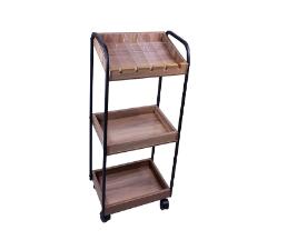 Carrinho Shelby Nogal C Tomada Kixiki (Sob Encomenda)