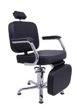 Cadeira Rec Toronto com Descanso de Pernas Preto Perol Kixiki (Sob Encomenda)