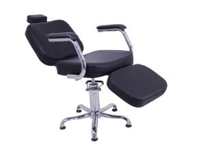 Cadeira Rec Toronto com Descanso de Pernas Preto Perol Kixiki (Sob Encomenda)