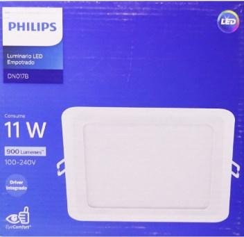 PAINEL QUADRADO 17X17 11W 6500K PHILIPS EMBUTIR