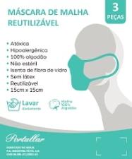 MASCARA REUTILIZAVEL PCT C/3 UND
