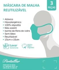 MASCARA REUTILIZAVEL PCT C/3 UND