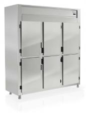 GELADEIRA GREP-6 COM 6 PORTAS ACO INOX GELOPAR