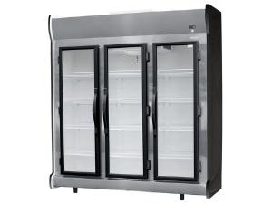VITRINE EXPOSITORA COM PORTA DE VIDRO PRETA ACFM-1450 220V - FRICON