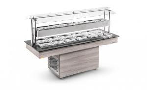 BUFFET RESTAURANTE CENTRAL FRIO 12 CUBAS MOD. BRCF12 REFRIMATE