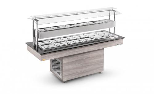 BUFFET RESTAURANTE CENTRAL FRIO 12 CUBAS MOD. BRCF12 REFRIMATE